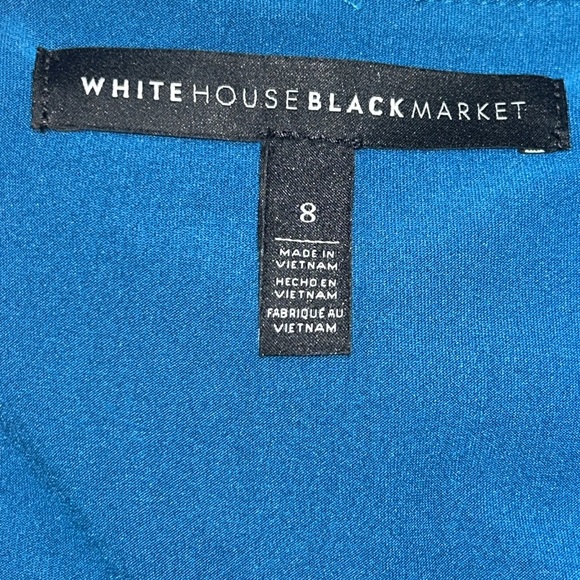 White House Black Market Teal Midi Dress - Picture 8 of 10